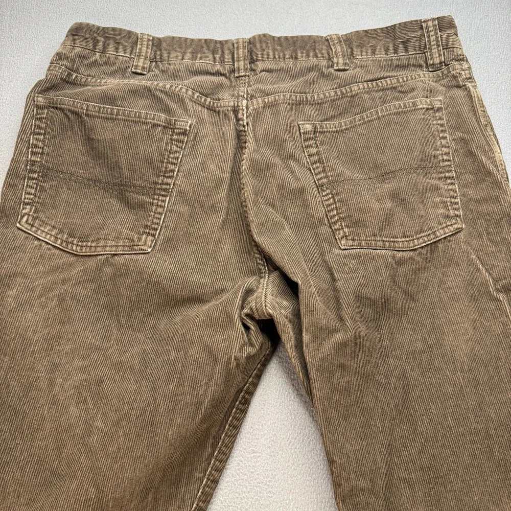 LL Bean Corduroy Pants Standard Fit 36x30 (FIT 36x29) Brown Straight Leg Cotton